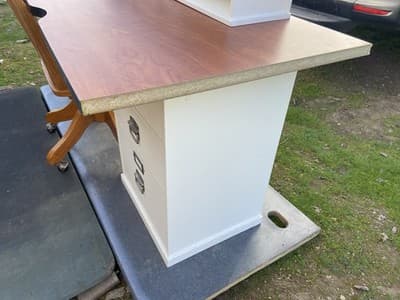 pottery barn Bedford Desk Set And Swivel Rolling Chair Selling As A Set Only - Thumbnail 24