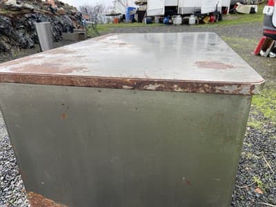 McDowell And Craig Vintage INDUSTRIAL Tanker Desk With Patina Or Restore It - Thumbnail 4