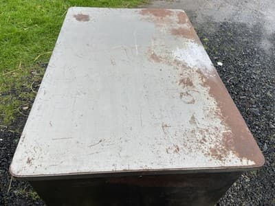 McDowell And Craig Vintage INDUSTRIAL Tanker Desk With Patina Or Restore It - Thumbnail 9
