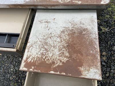 McDowell And Craig Vintage INDUSTRIAL Tanker Desk With Patina Or Restore It - Thumbnail 22