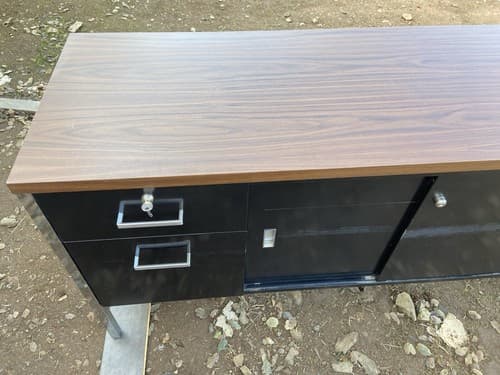 Steelcase  Vintage Mid Century Modern Tanker Credenza - Thumbnail 4