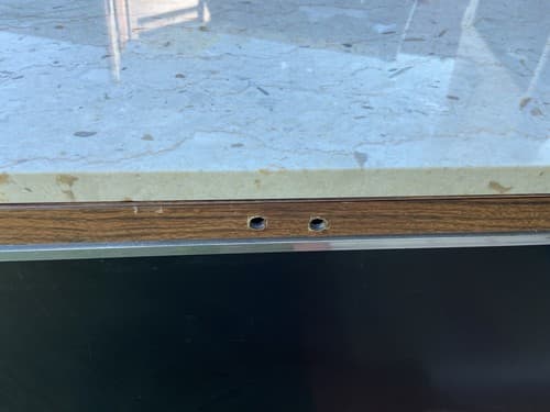 Florence knoll Style Marble Top Medal Tanker Credenza - Thumbnail 12