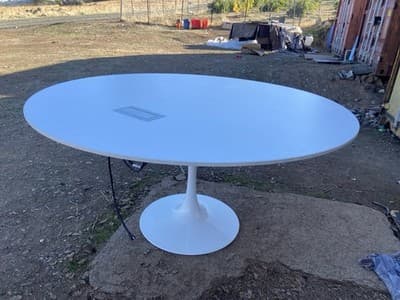 Steelcase Coalesse Round Conference Kitchen Dining Table - Thumbnail 3