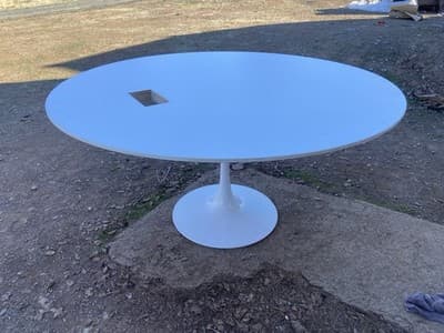 Steelcase Coalesse Round Conference Kitchen Dining Table - Thumbnail 8