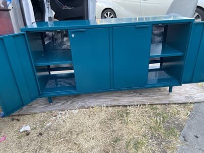 Active Duty Storage Metal Credenza Sideboard By Heartwork - Thumbnail 4