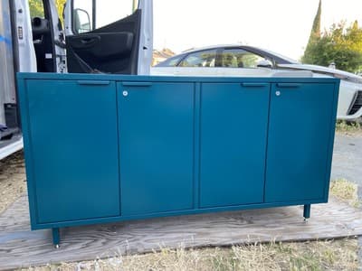 Active Duty Storage Metal Credenza Sideboard By Heartwork - Thumbnail 6