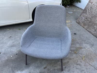 Blu Dot Field Lounge Chair Grey Mid Century Modern knoll womb style - Thumbnail 4