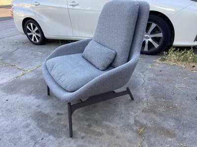 Blu Dot Field Lounge Chair Grey Mid Century Modern knoll womb style - Thumbnail 8