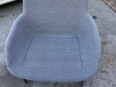 Blu Dot Field Lounge Chair Grey Mid Century Modern knoll womb style - Thumbnail 11