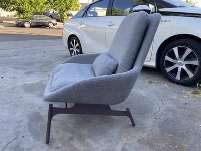 Blu Dot Field Lounge Chair Grey Mid Century Modern knoll womb style - Thumbnail 7