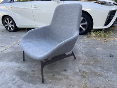 Blu Dot Field Lounge Chair Grey Mid Century Modern knoll womb style - Thumbnail 12