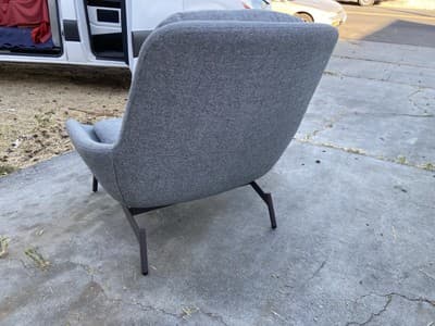 Blu Dot Field Lounge Chair Grey Mid Century Modern knoll womb style - Thumbnail 16