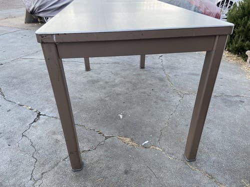 Vintage Art Metal Tanker Desk Library Table - Thumbnail 4