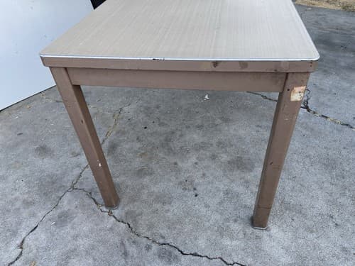 Vintage Art Metal Tanker Desk Library Table - Thumbnail 8