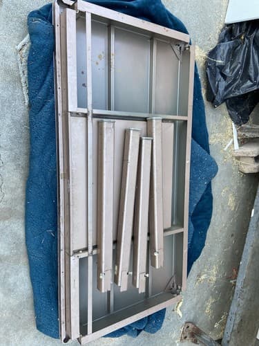 Vintage Art Metal Tanker Desk Library Table - Thumbnail 9