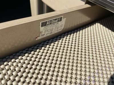 1960s AllSteel Panel Leg Tanker Table Desk Metal Work Bench - Thumbnail 15