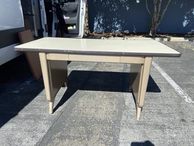 1960s AllSteel Panel Leg Tanker Table Desk Metal Work Bench - Thumbnail 12