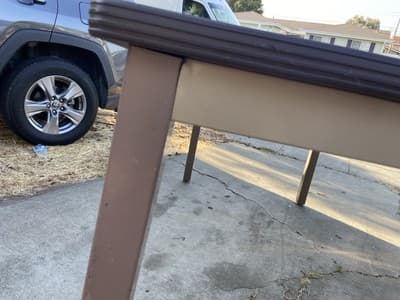 Hon Vintage Mid Century Modern Tanker Desk Industrial Utility Table - Thumbnail 11