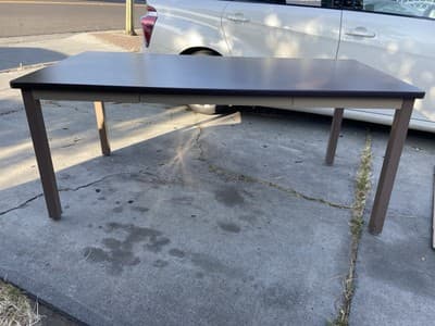 Hon Vintage Mid Century Modern Tanker Desk Industrial Utility Table - Thumbnail 19