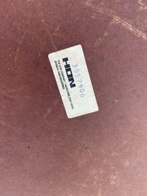 Hon Vintage Mid Century Modern Tanker Desk Industrial Utility Table - Thumbnail 20