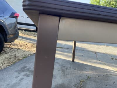 Hon Vintage Mid Century Modern Tanker Desk Industrial Utility Table - Thumbnail 10