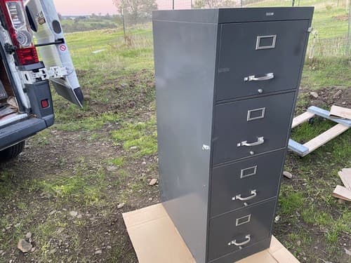 Vintage Cole Steel Metal File Cabinet - Thumbnail 4