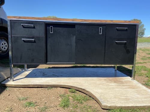 Vintage Mid Century Modern Steelcase Tanker Credenza - Thumbnail 2