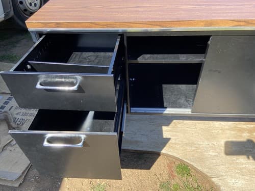 Vintage Mid Century Modern Steelcase Tanker Credenza - Thumbnail 15