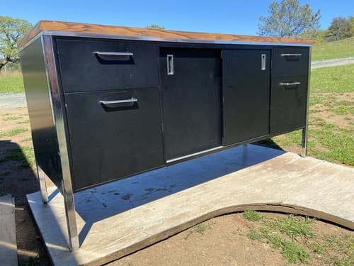 Vintage Mid Century Modern Steelcase Tanker Credenza - Thumbnail 13