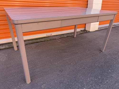 Vintage Mid Century Modern Steelcase Tanker Desk - Thumbnail 4