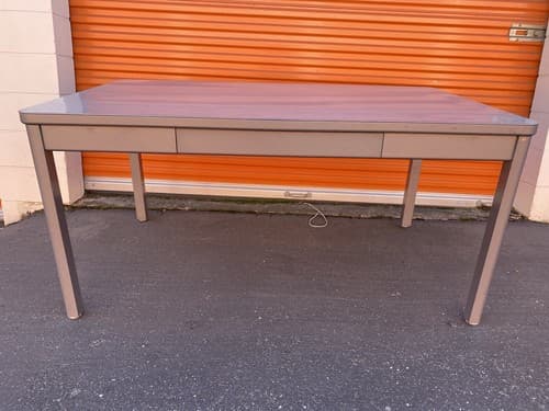 Vintage Mid Century Modern Steelcase Tanker Desk - Thumbnail 11