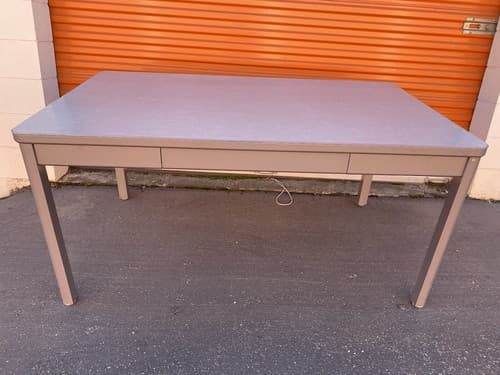 Vintage Mid Century Modern Steelcase Tanker Desk - Thumbnail 9