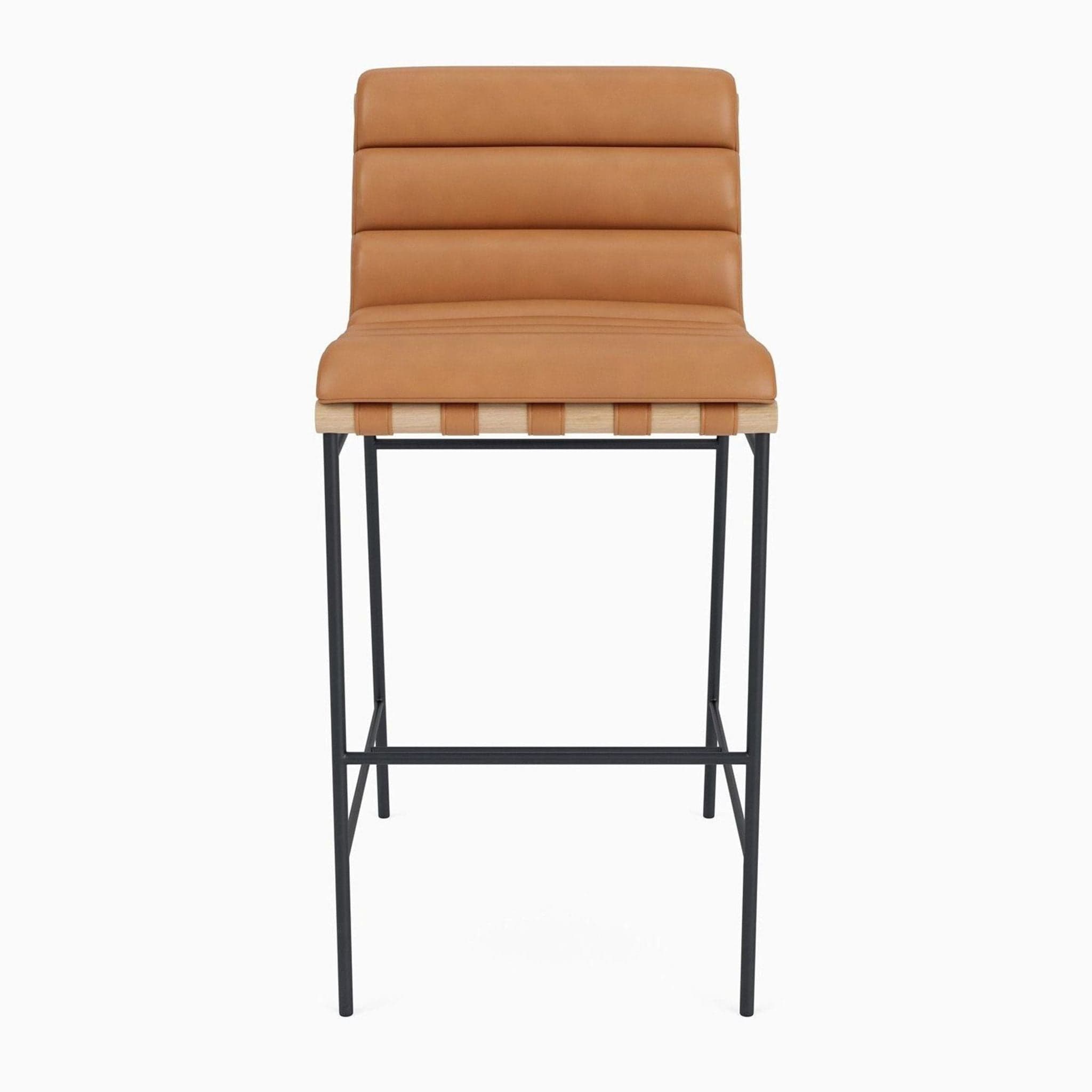 Denver Modern Vail Stool in Saddle Leather - Image 1