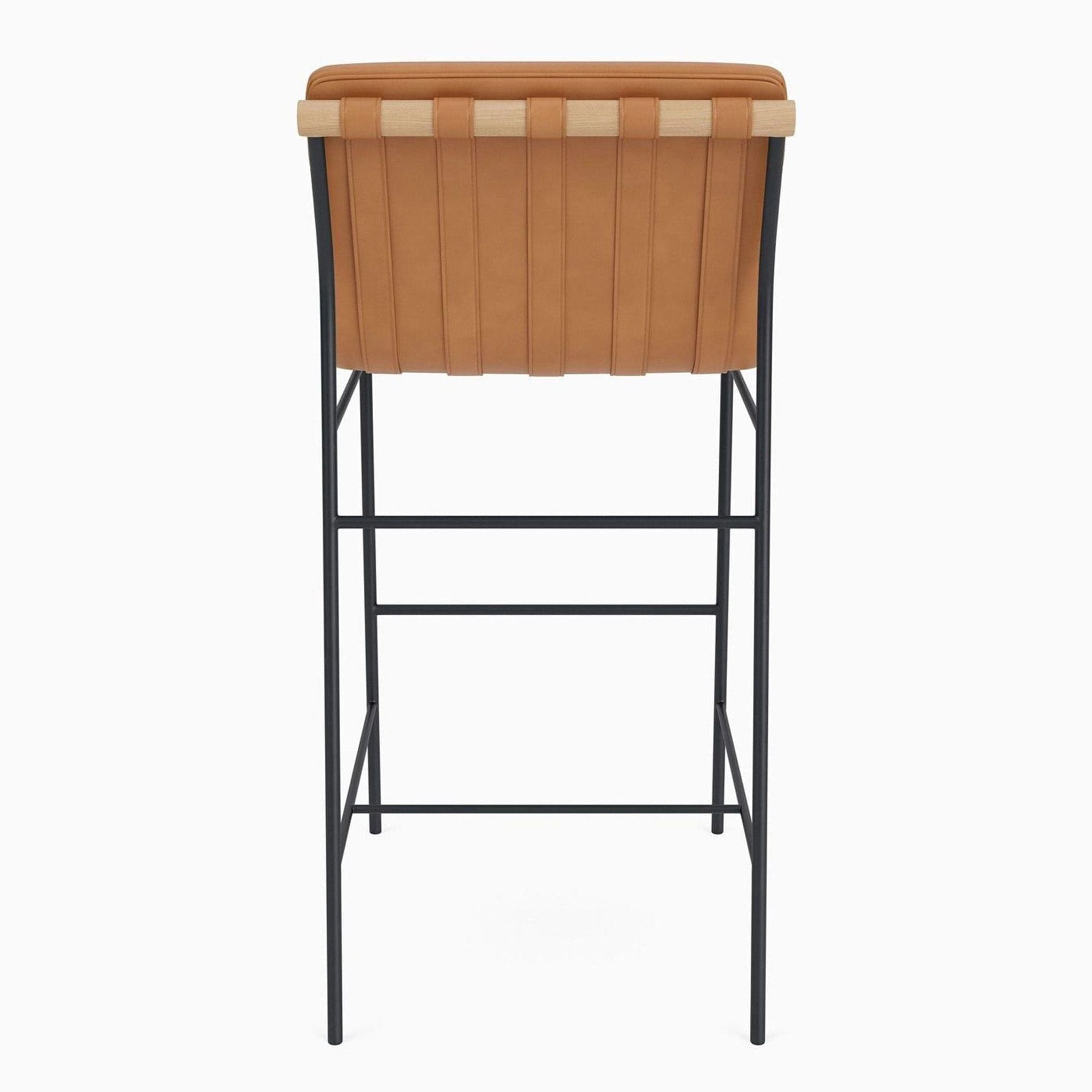 Denver Modern Vail Stool in Saddle Leather - Thumbnail 4