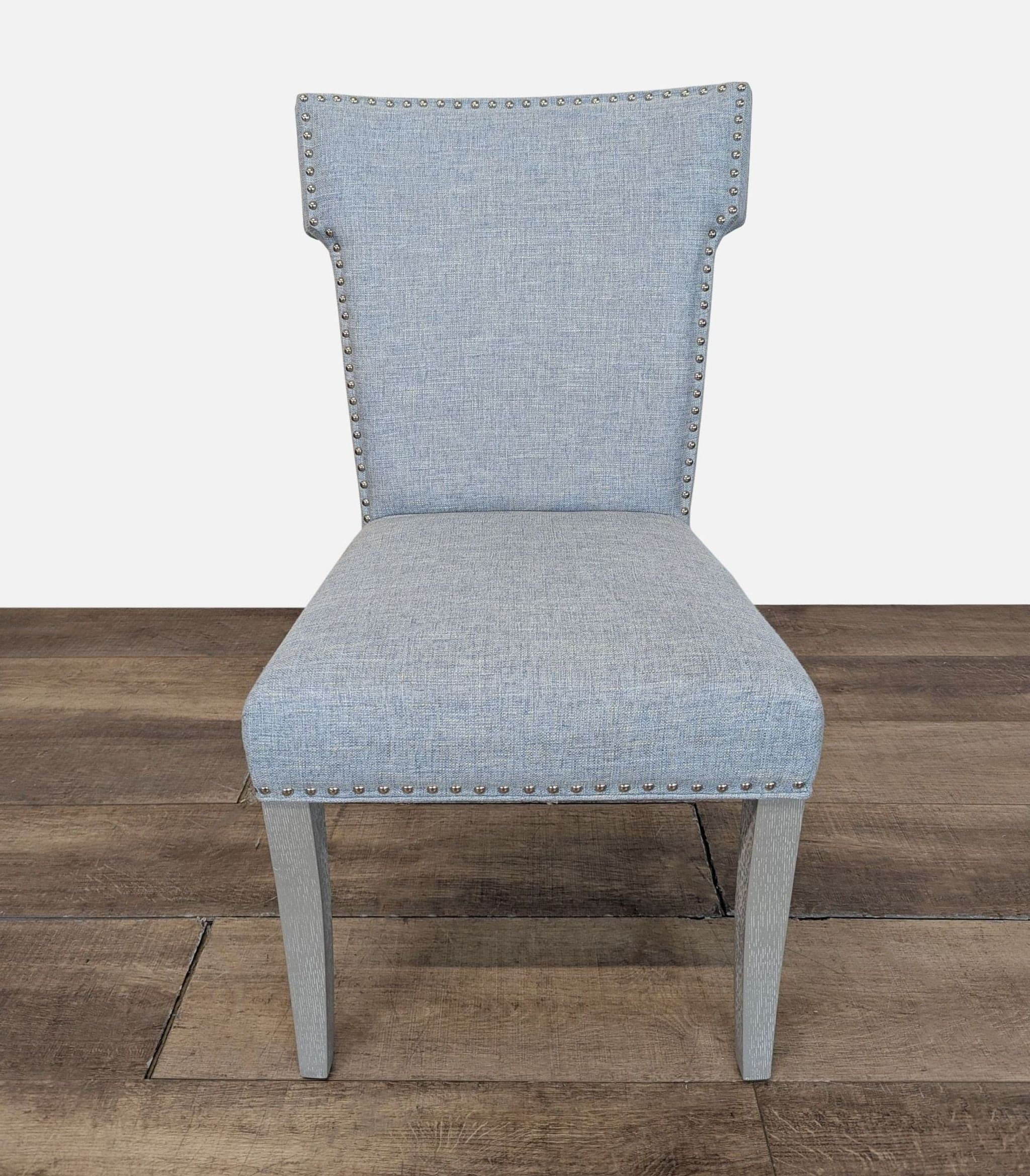 Upholstered Dining Chair with Nailhead Trim - Image 1