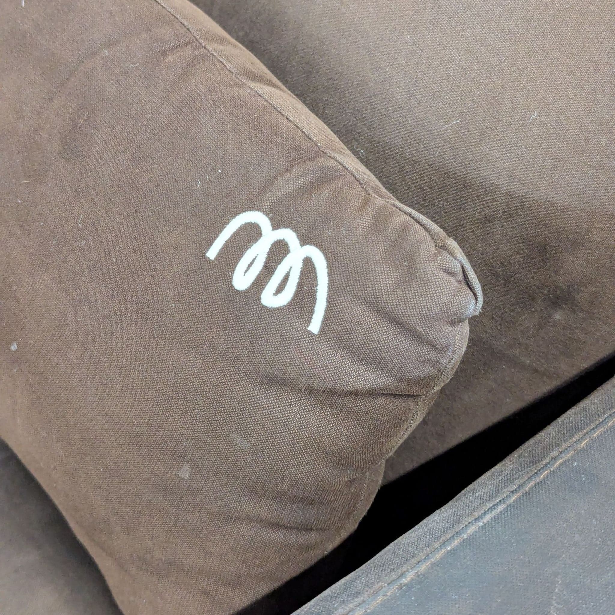 Monte Grano Brown Reclining/Gliding Lounge Chair with Pillow - Thumbnail 7