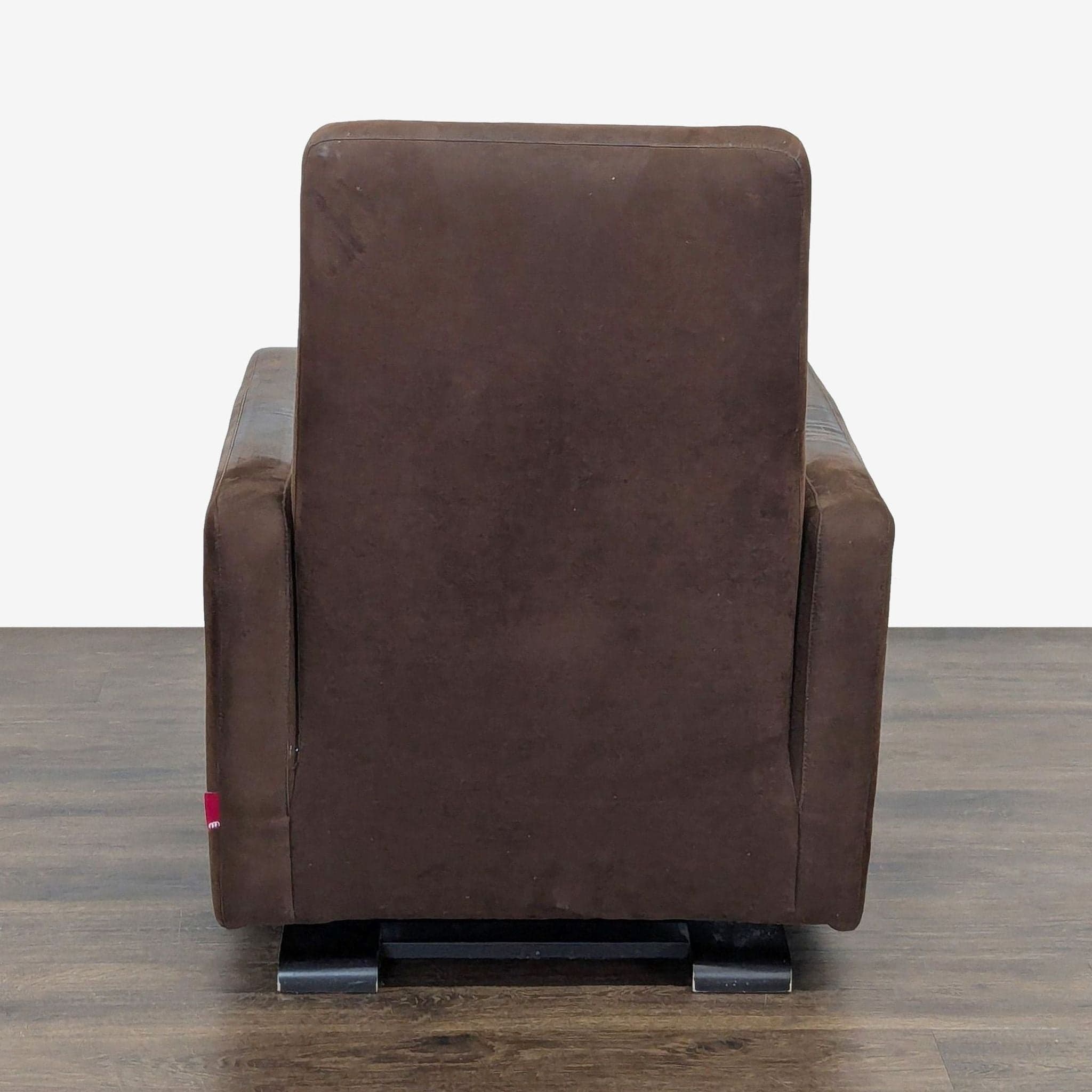 Monte Grano Brown Reclining/Gliding Lounge Chair with Pillow - Thumbnail 3