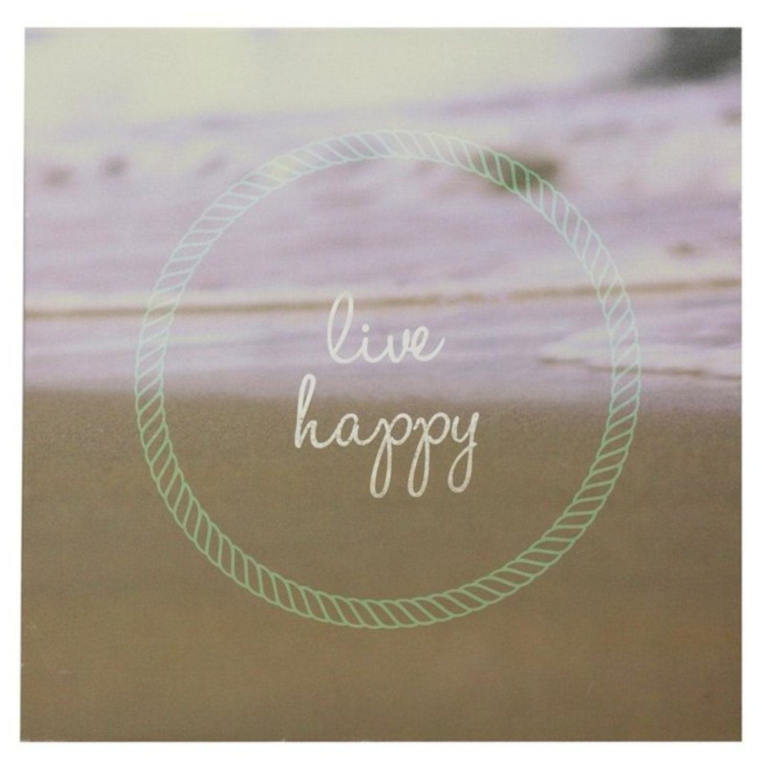 Live Happy Canvas Artwork - Image 1