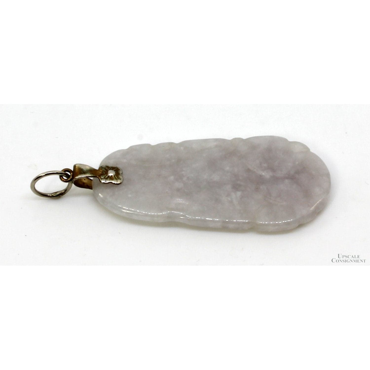 Lavender Jadeite Jade Pendant - 2" - Thumbnail 2