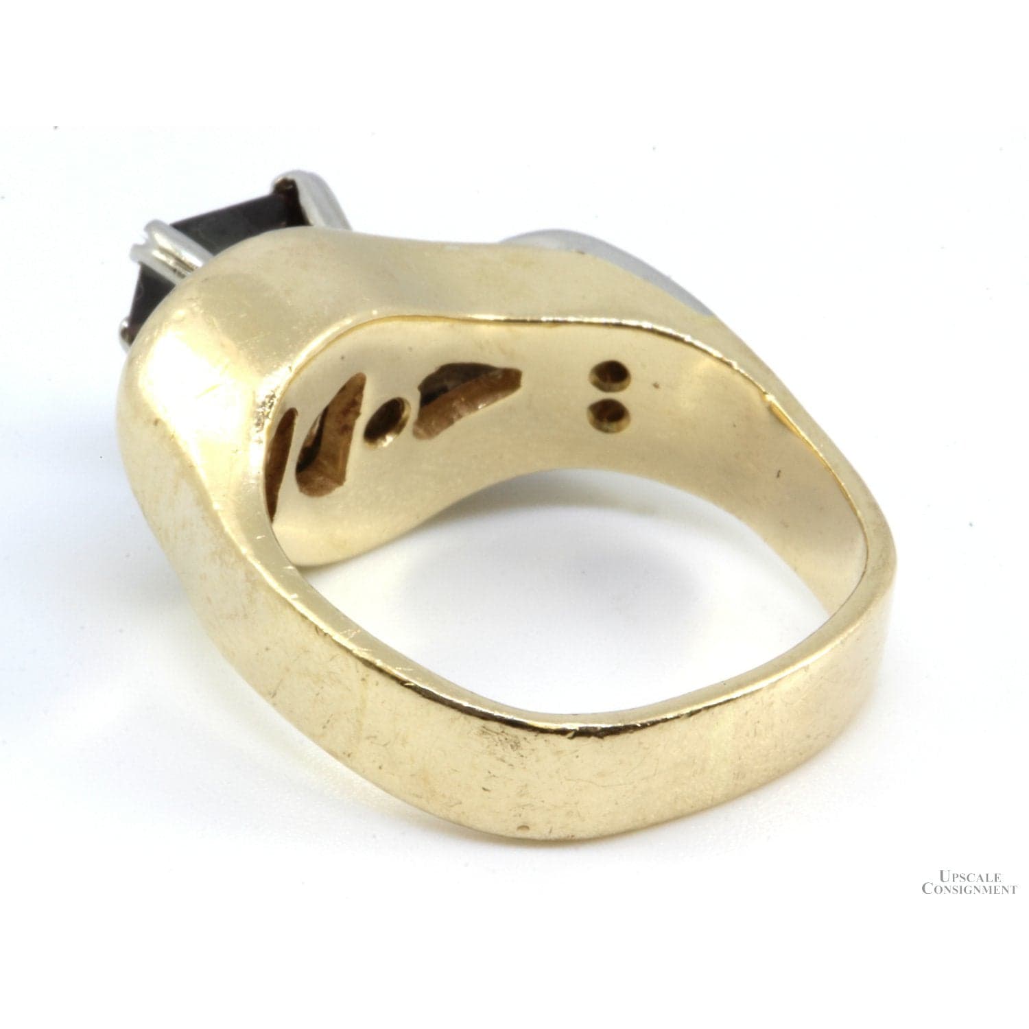 1ct. Color Change Sapphire & .22ctw Diamond 14K Two-Tone Gold Ring - Size 6.25 - Thumbnail 4