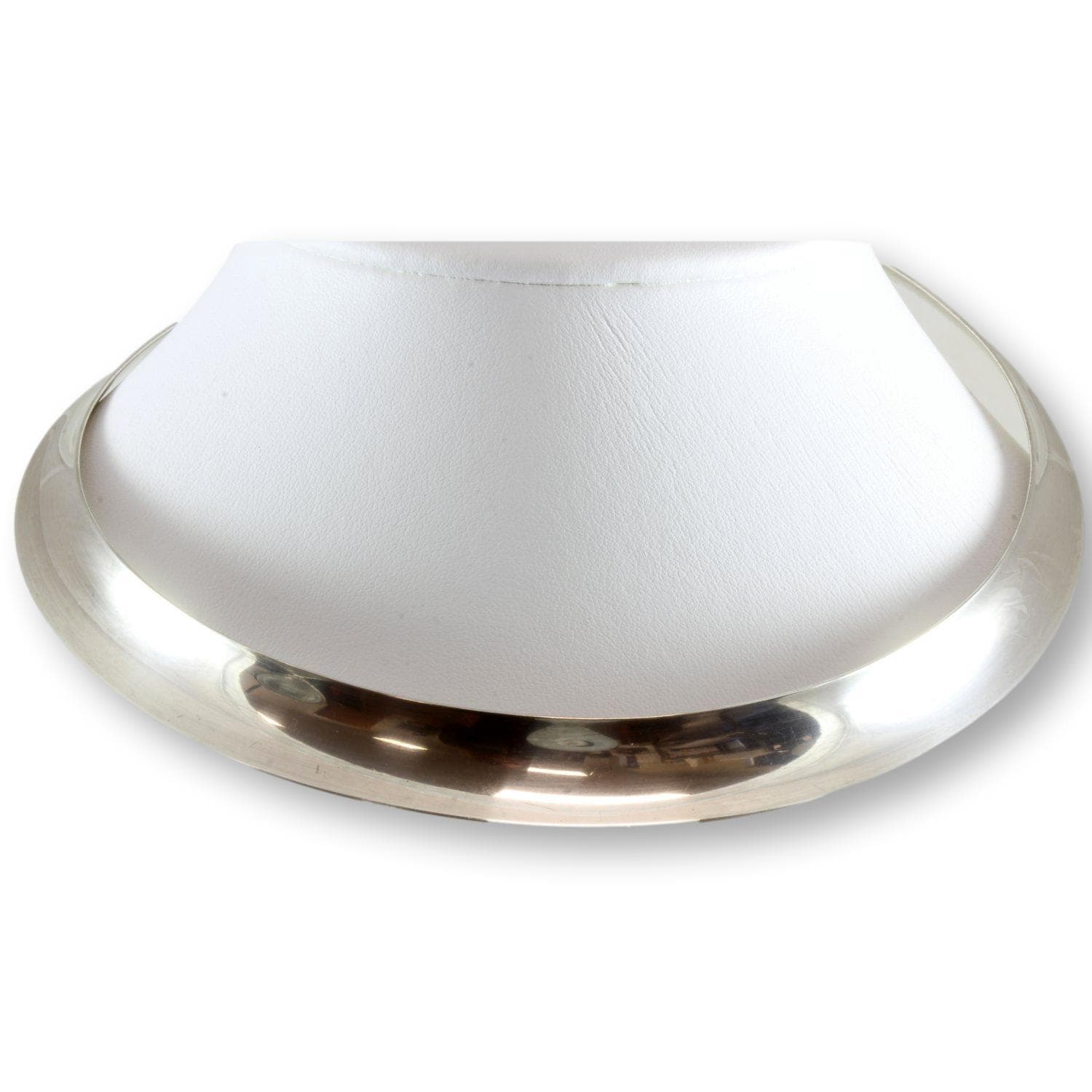 Vintage Handmade Designer Sterling Silver Collar Cuff Necklace - Image 1