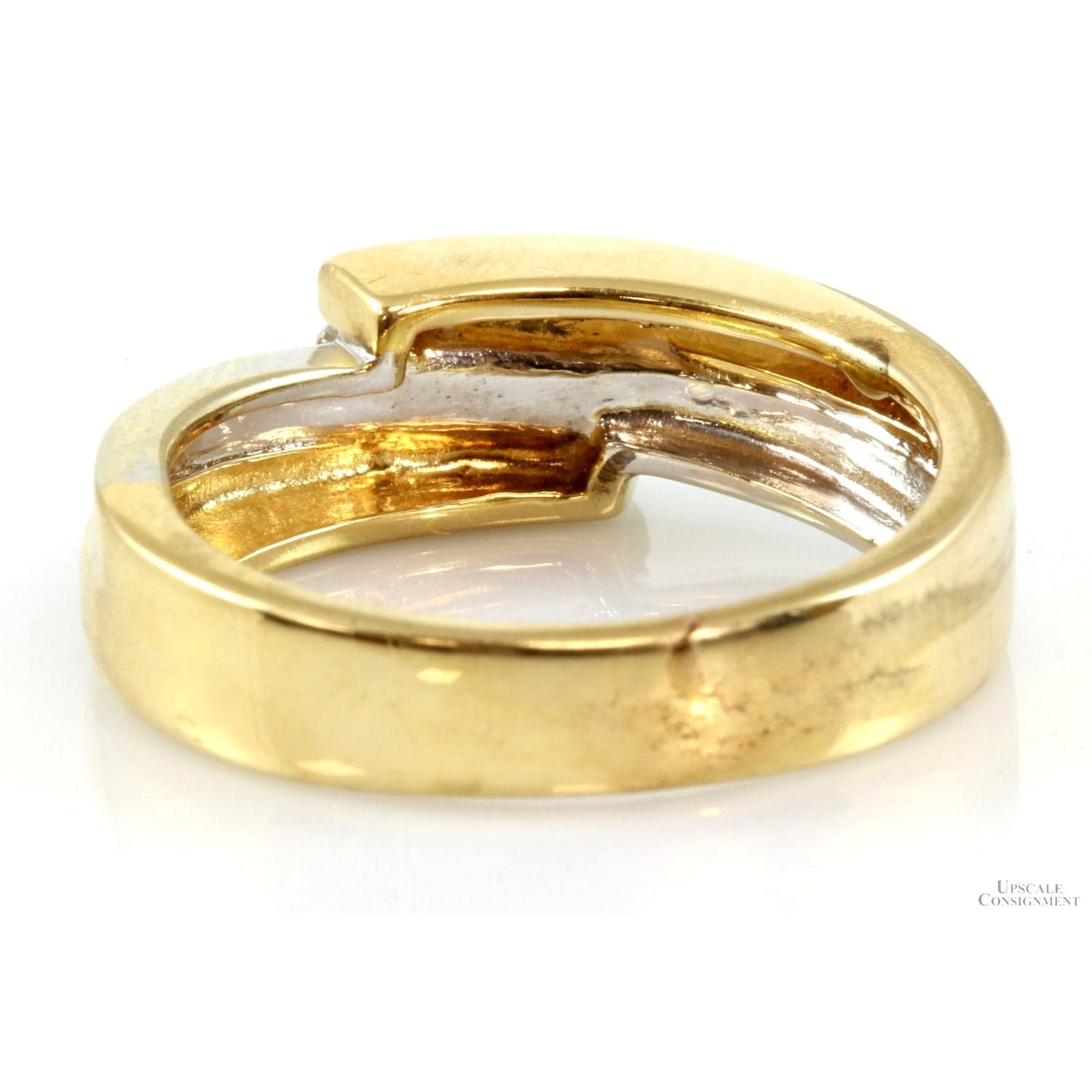 Two-Tone 3-Stone Diamond 14K Gold Ring – 0.31 CTW - Size 9.75 - Thumbnail 3