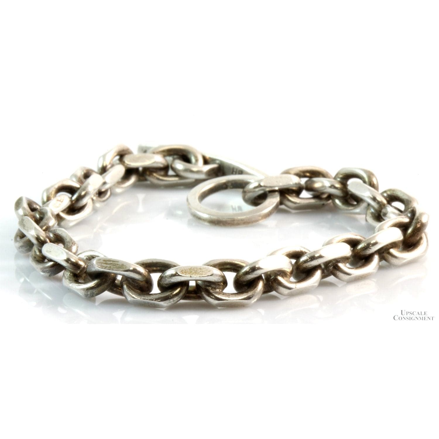 Vintage Danish Sterling Silver Bracelet by Bernhard Hertz – 41.32 Grams - 8" - Thumbnail 2