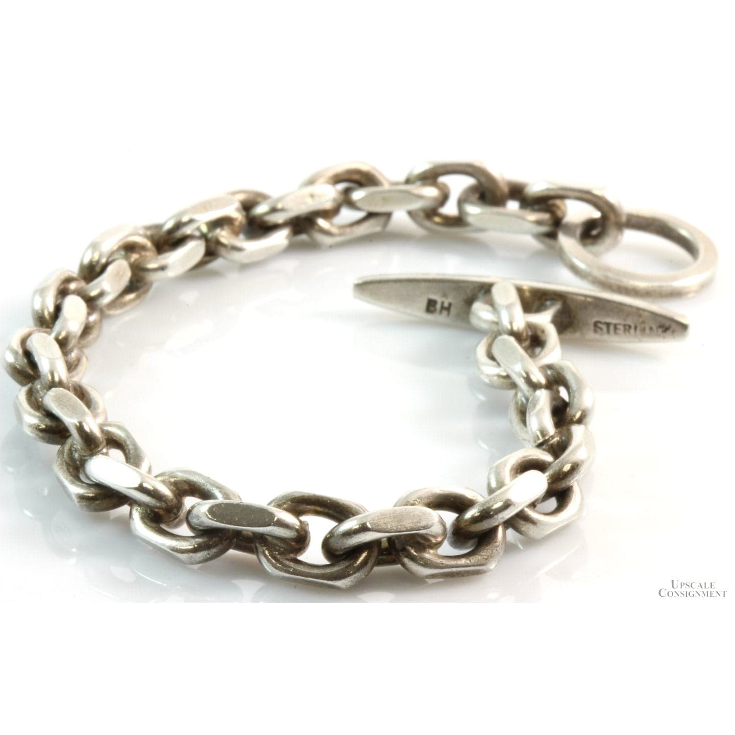 Vintage Danish Sterling Silver Bracelet by Bernhard Hertz – 41.32 Grams - 8" - Thumbnail 3