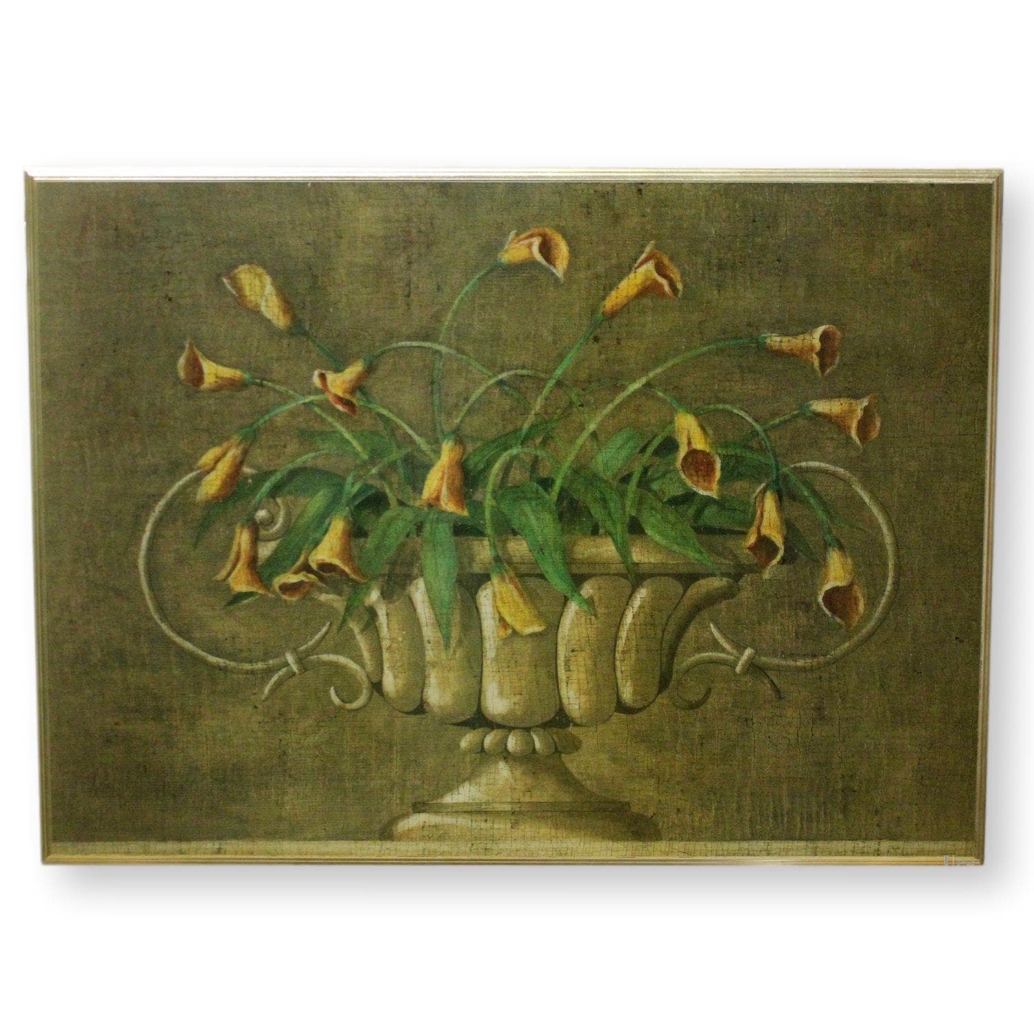 Framed Antique Bouquet Artwork ' Vienna Avec Fleurs' - Image 1