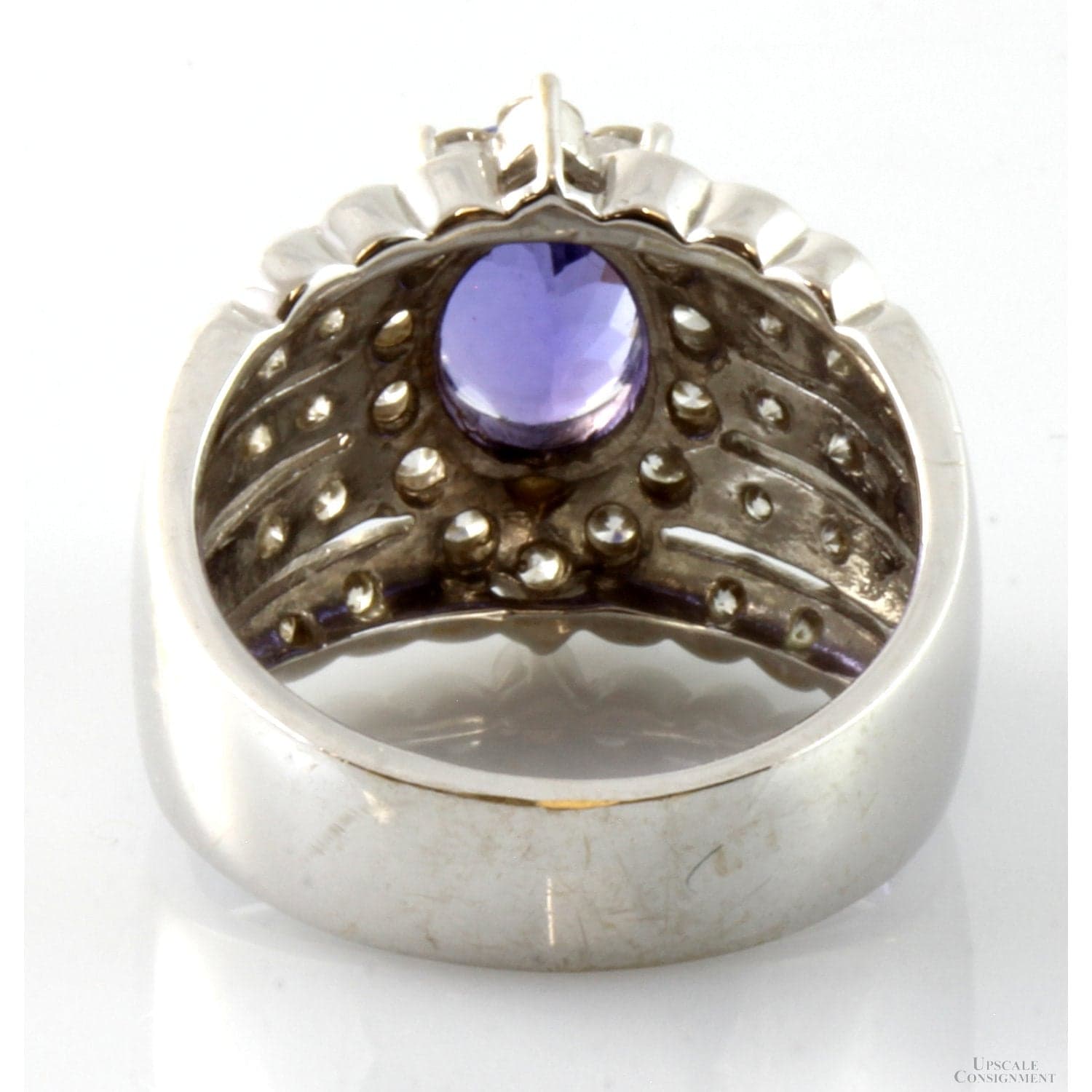 LeVian 2.25ct Tanzanite 1.18ctw Diamond 18K White Gold Ring - Size 7 - Thumbnail 6