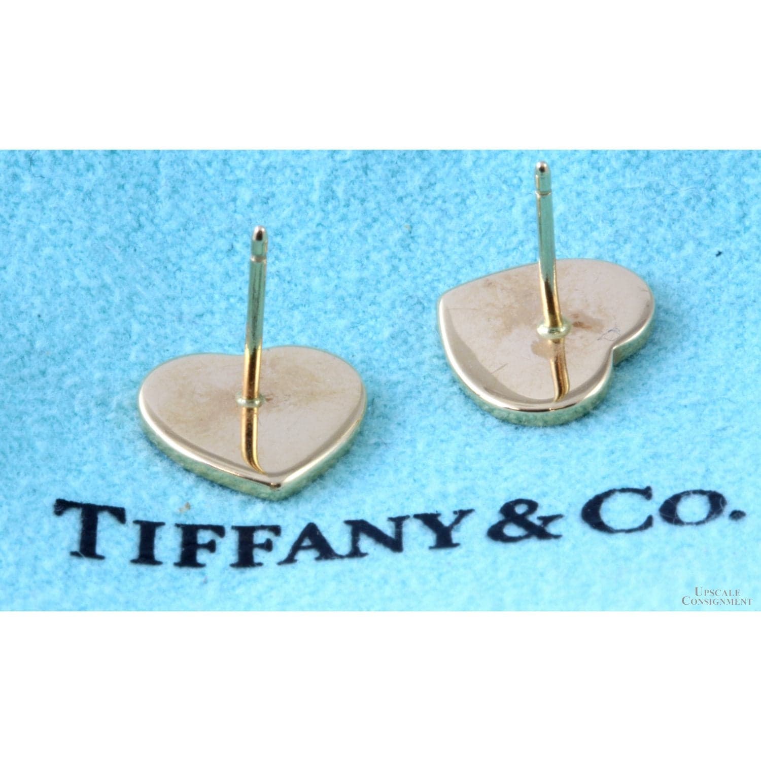 Return to Tiffany Heart Tag 18K Yellow Gold Stud Earrings - Thumbnail 2