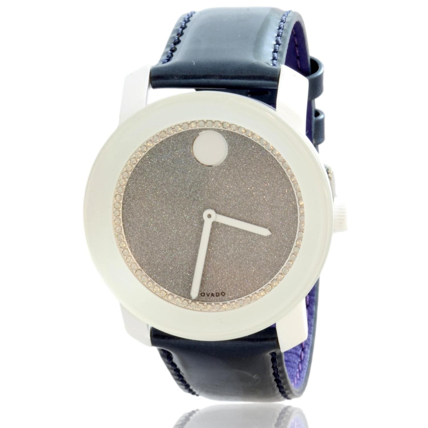 Movado - BOLD Unisex Stainless Steel & White Ceramic Quartz Watch - Image 1