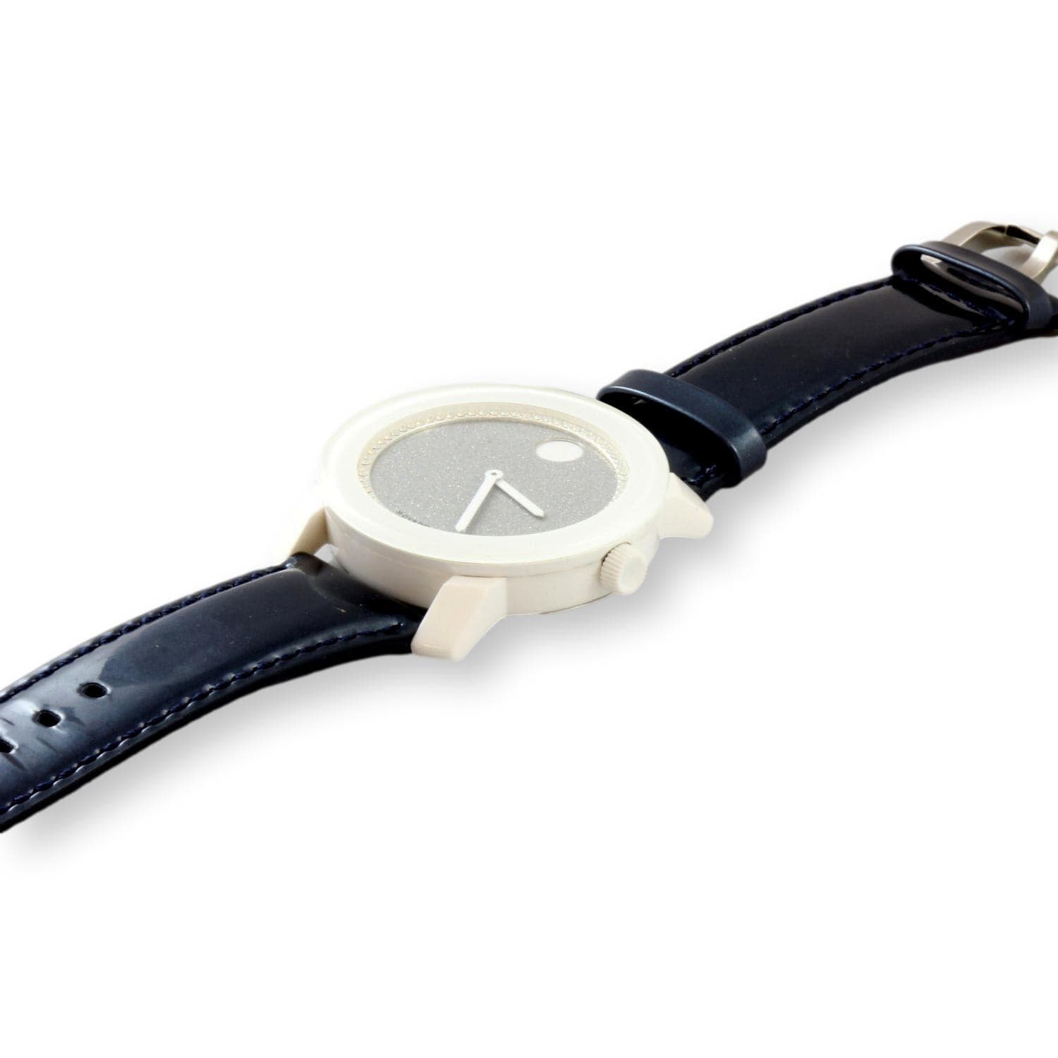 Movado - BOLD Unisex Stainless Steel & White Ceramic Quartz Watch - Thumbnail 3