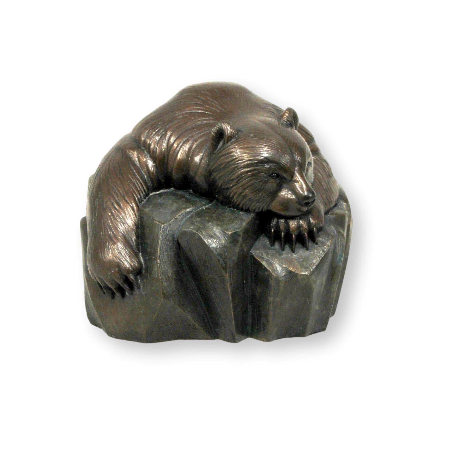 Original Bronze Sculpture 'Sleepy Grizzly' by Michael Lord - Thumbnail 2